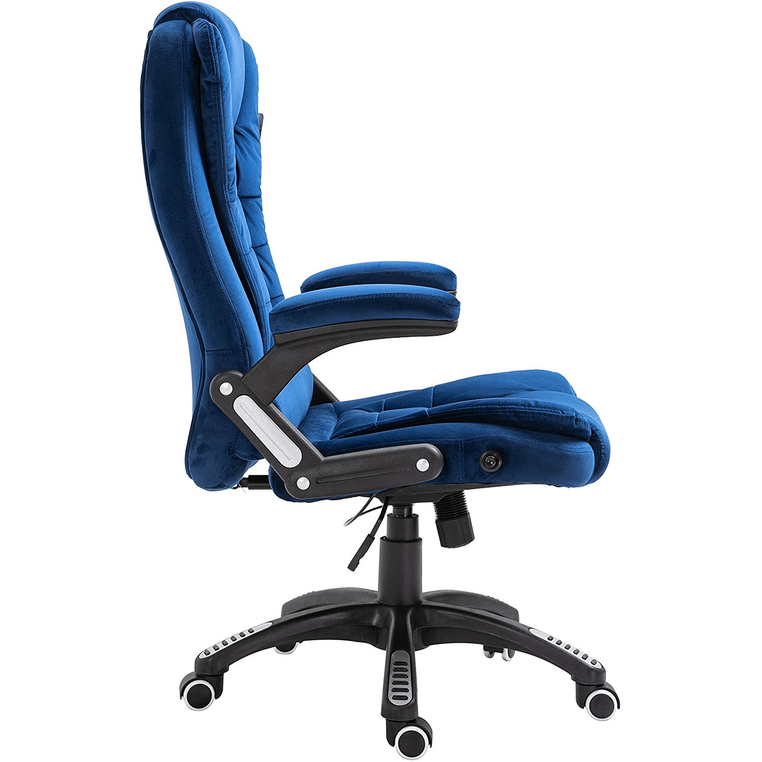 Executive Recline Extra Padded Office Chair Standard, MO17 Blue Velvet