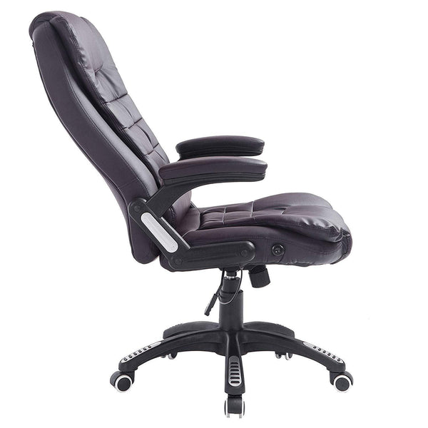 Executive Recline High Back Extra Padded Office Chair, MO17 Brown - daals