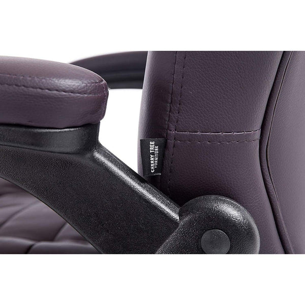 Executive Recline High Back Extra Padded Office Chair, MO17 Brown - daals
