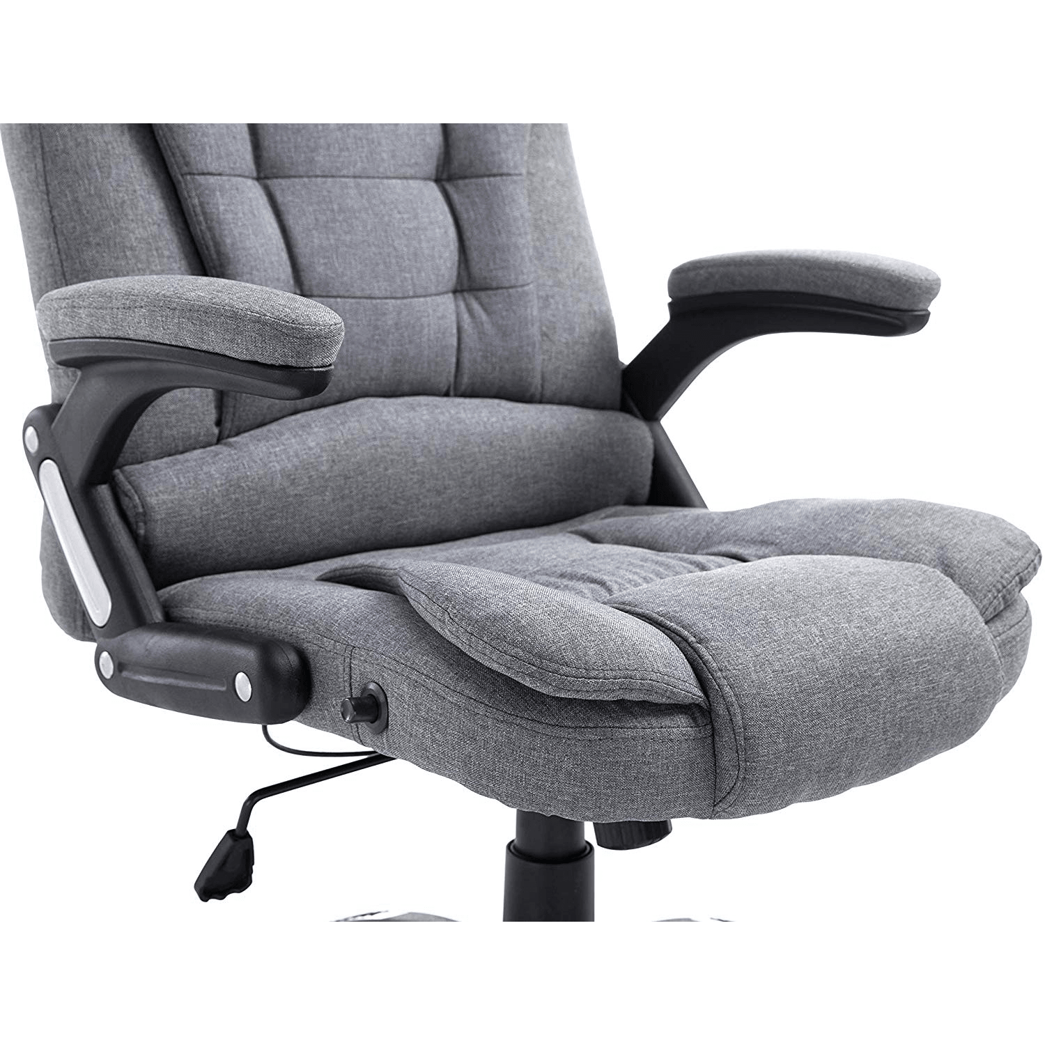 Executive Recline Extra Padded Office Chair Standard, MO17 Grey Fabric