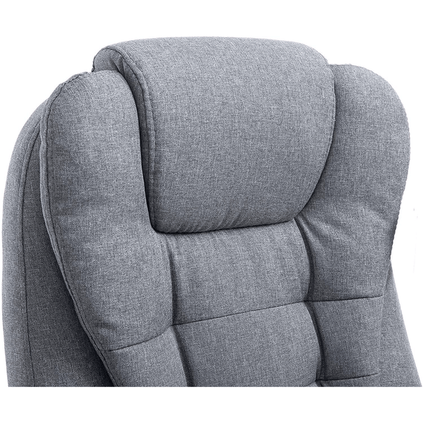 Cherry Tree Furniture Executive Recline Extra Padded Office Chair Standard, MO17 Grey Fabric - daals