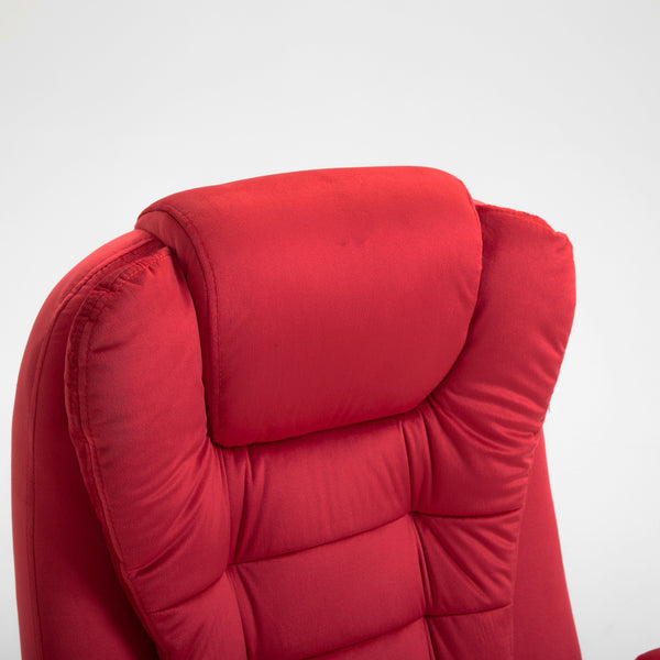 Executive Recline Extra Padded Office Chair Standard, MO17 Red Velvet