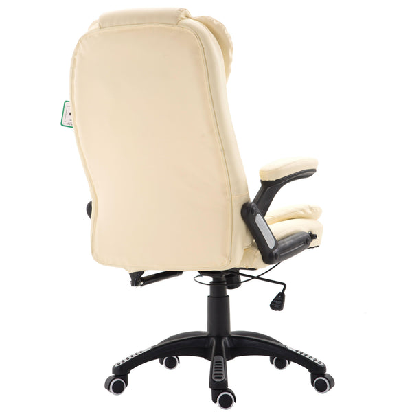 Executive Recline High Back Extra Padded Office Chair, MO17 Cream - daals