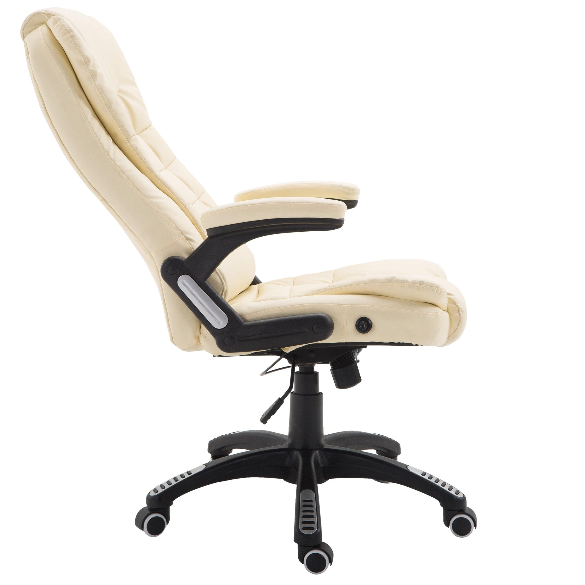 Executive Recline High Back Extra Padded Office Chair, MO17 Cream