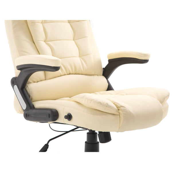 Executive Recline High Back Extra Padded Office Chair, MO17 Cream - daals