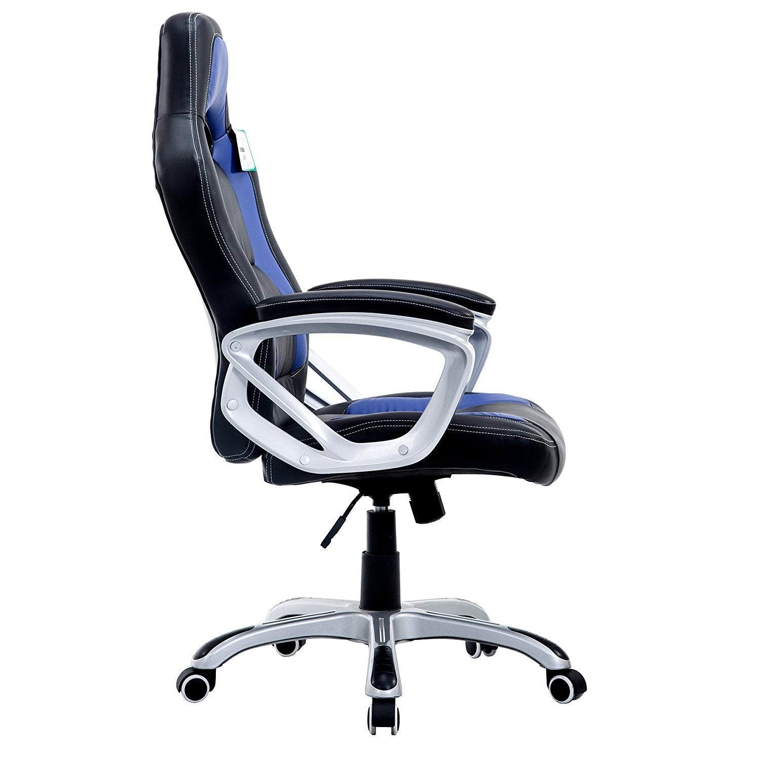 DaAls Racing Sport Swivel Office Chair in Black & Blue