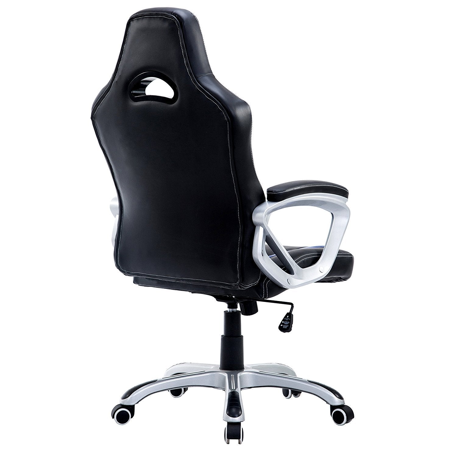 DaAls Racing Sport Swivel Office Chair in Black & Blue