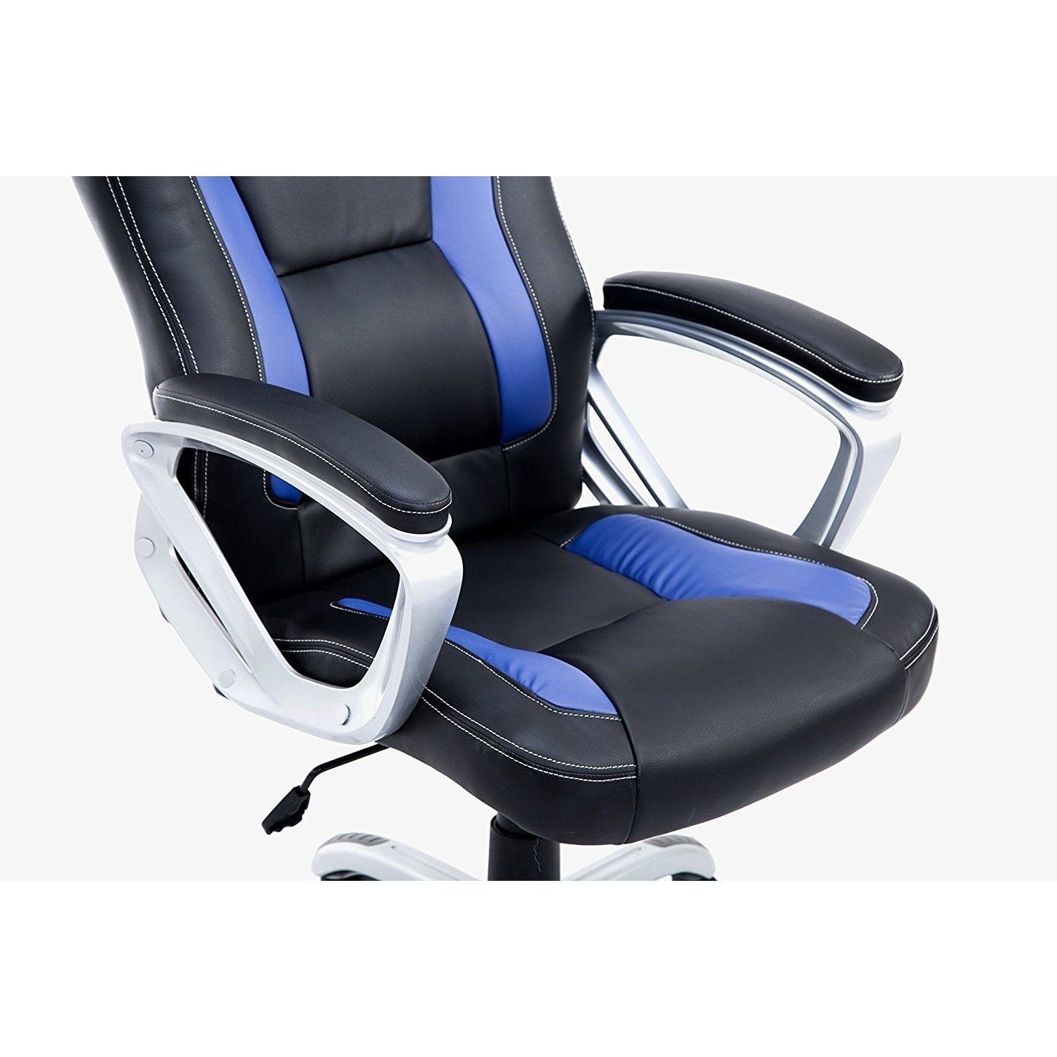 DaAls Racing Sport Swivel Office Chair in Black & Blue