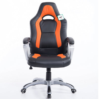 Gaming Racing Sport Swivel Office Chair in Black & Orange