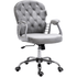 Grey Velvet Chesterfield Swivel Chair - daals