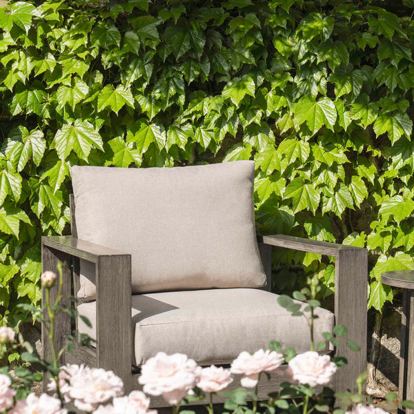Montrose Aluminium Bistro Set with Side Table, Brushed Silver Oak