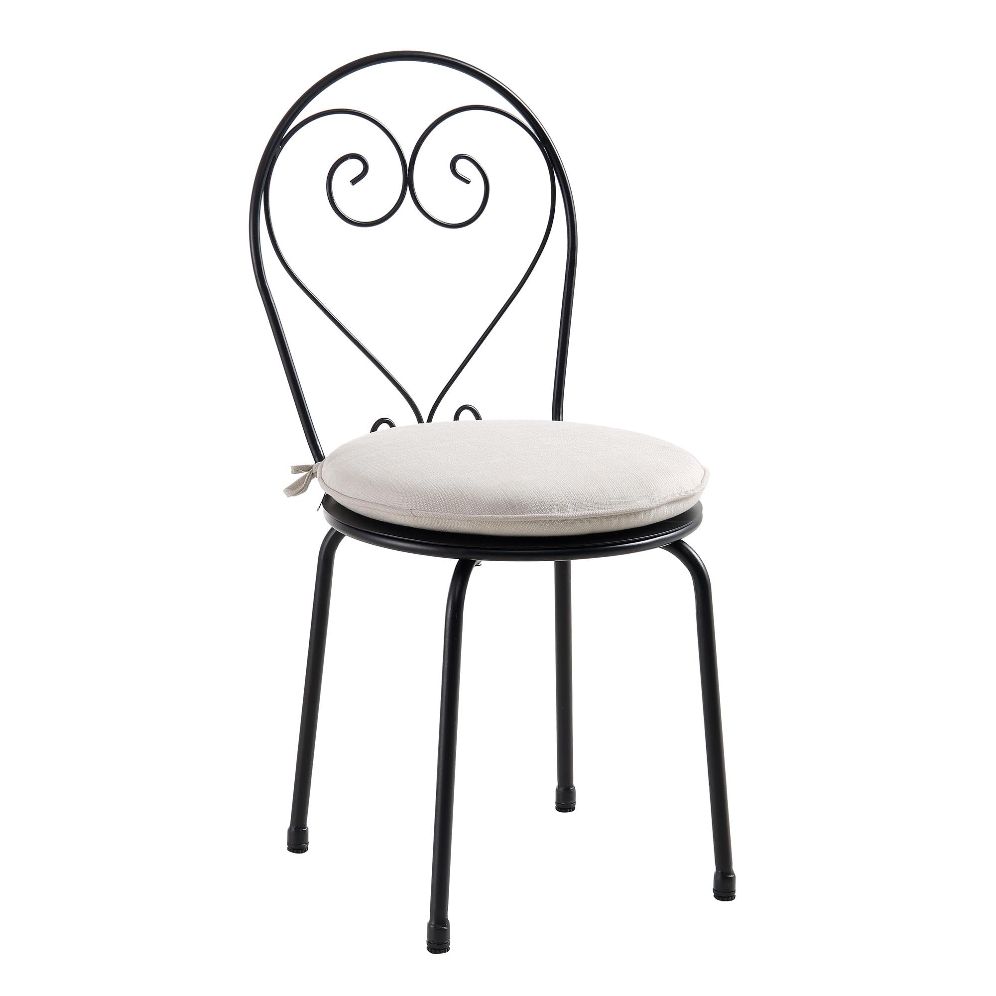 Haymes Metal Indoor and Outdoor Bistro Set, Beige