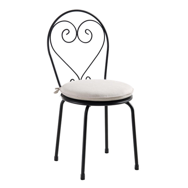 Haymes Metal Indoor and Outdoor Bistro Set, Beige
