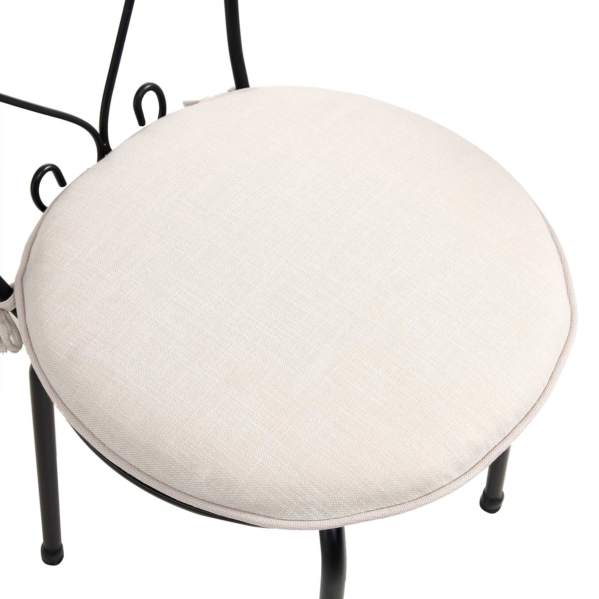 Haymes Metal Indoor and Outdoor Bistro Set, Beige