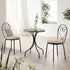 Haymes Metal Indoor and Outdoor Bistro Set, Beige