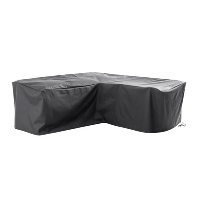 Cover for Cliveden Outdoor Aluminium Washed Wood Effect and Rattan Corner Sofa Set with Coffee Table