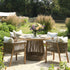 Pedra Rope and Aluminium Outdoor 4-Seater Round Dining Set, Natural