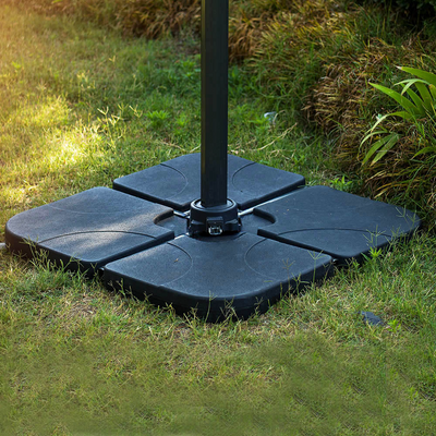 Pack of 4 Square Sand/Water Fillable Parasol Base Weights