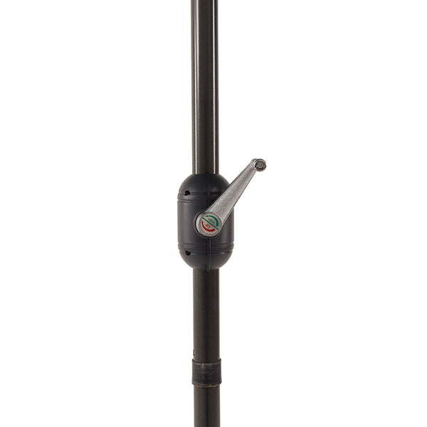 3M LED Light Aluminium Frame Garden Parasol with Tilt Crank , Grey