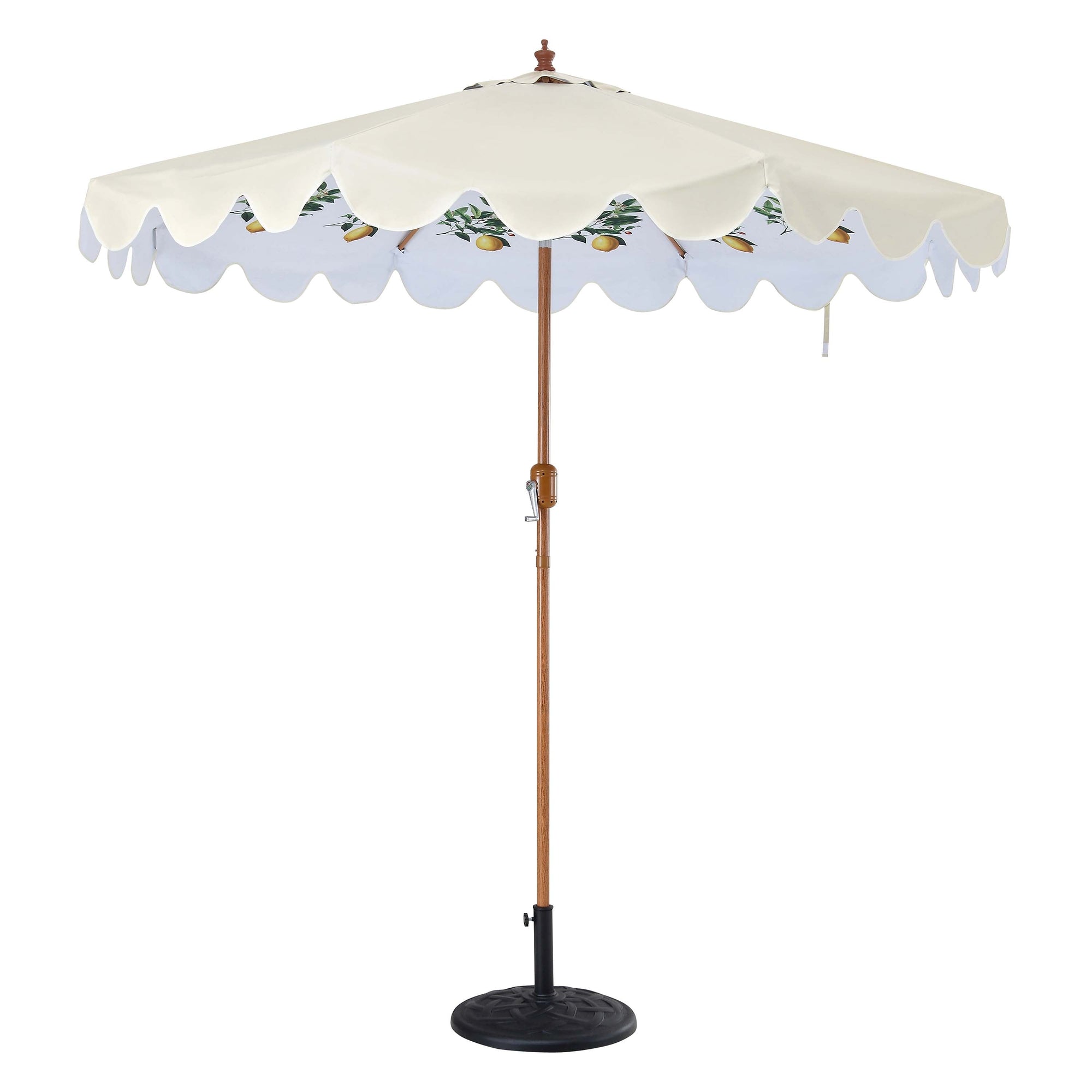 Lemon Branch 2.6M Octagonal Parasol with Aluminium Tilt