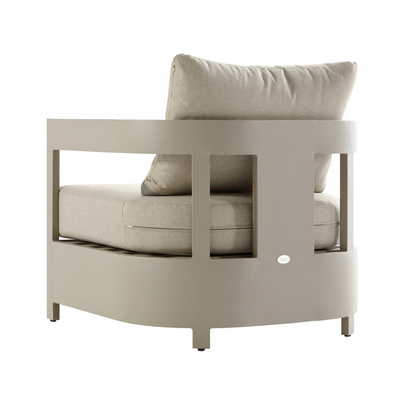 Stanford Outdoor 5-Seater Sofa Set, Taupe with Light Taupe Fabric