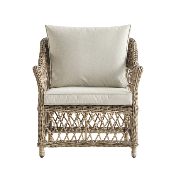 Willowbrook Lattice Weave Rattan 7-Seater Large Sofa Set, Natural