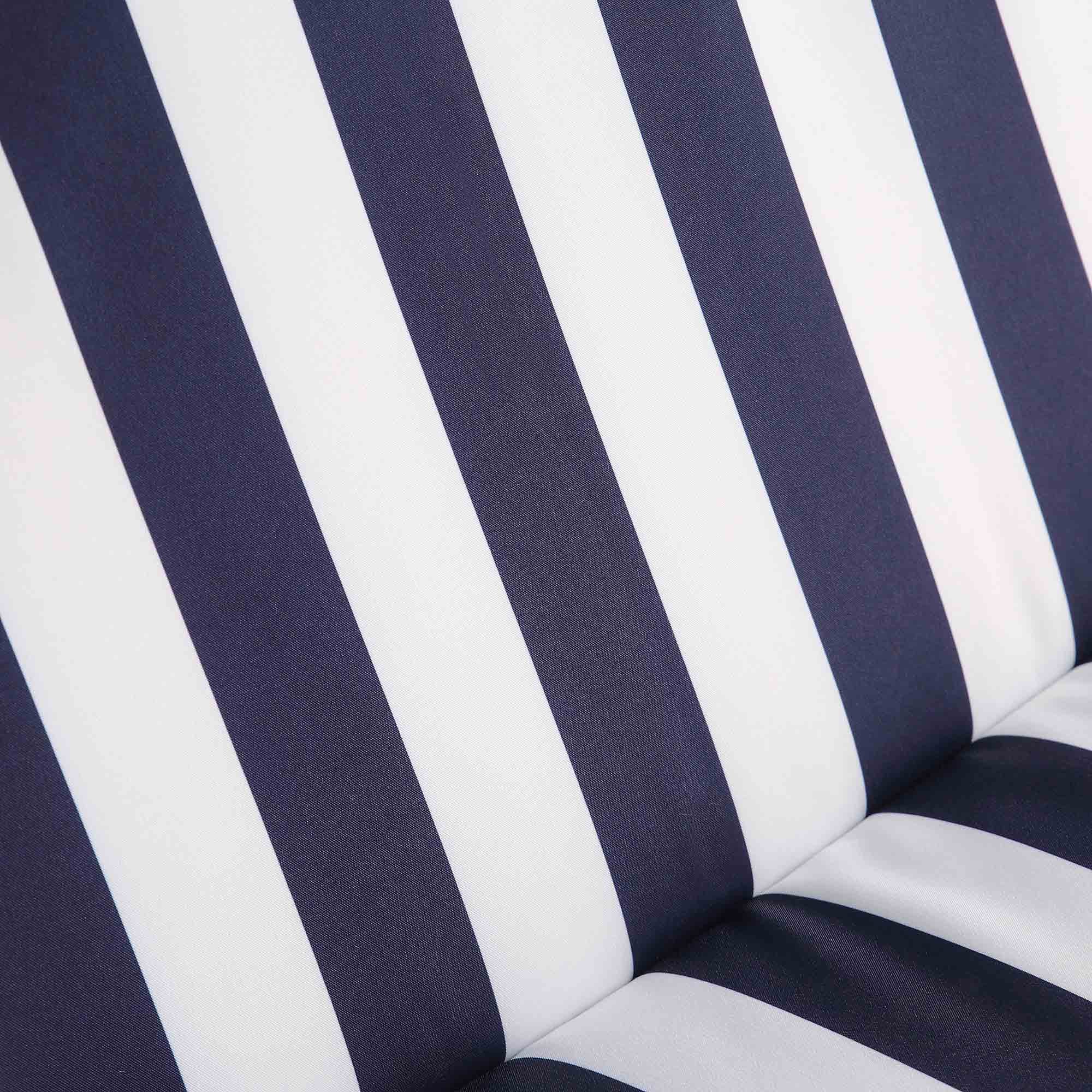 Champneys Outdoor Reclining Swing with Canopy, Blue Striped