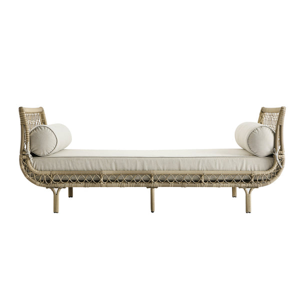 Willowbrook Lattice Weave Rattan Daybed, Natural