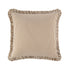 Iris Ticking Brown Stripe Seersucker Frill Cushion
