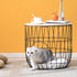 Mau Side Table/Indoor Cat House with Cushion (Black)