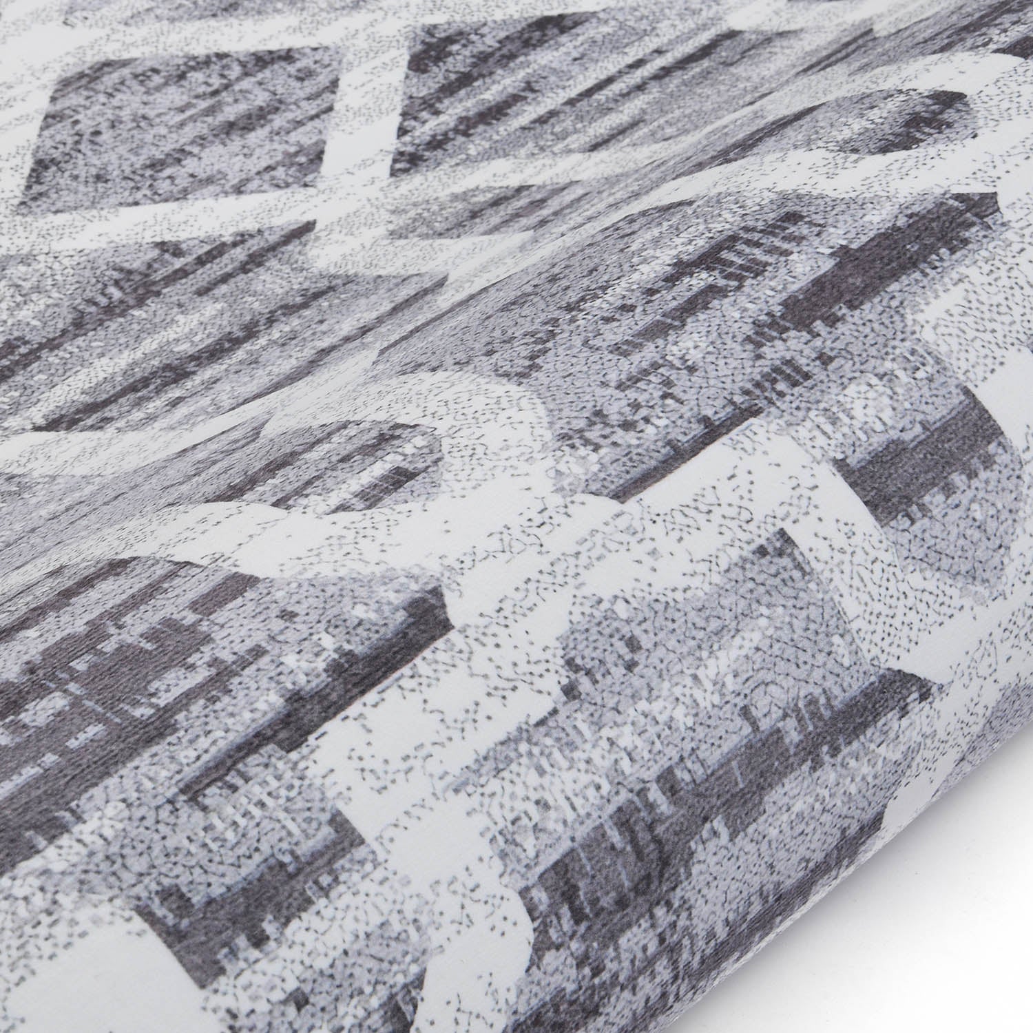 Trellis Grey Distressed Printed Rug 160 x 230 cm