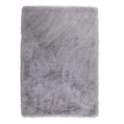 Silver Tufted Shaggy Rug 200 x 290 cm
