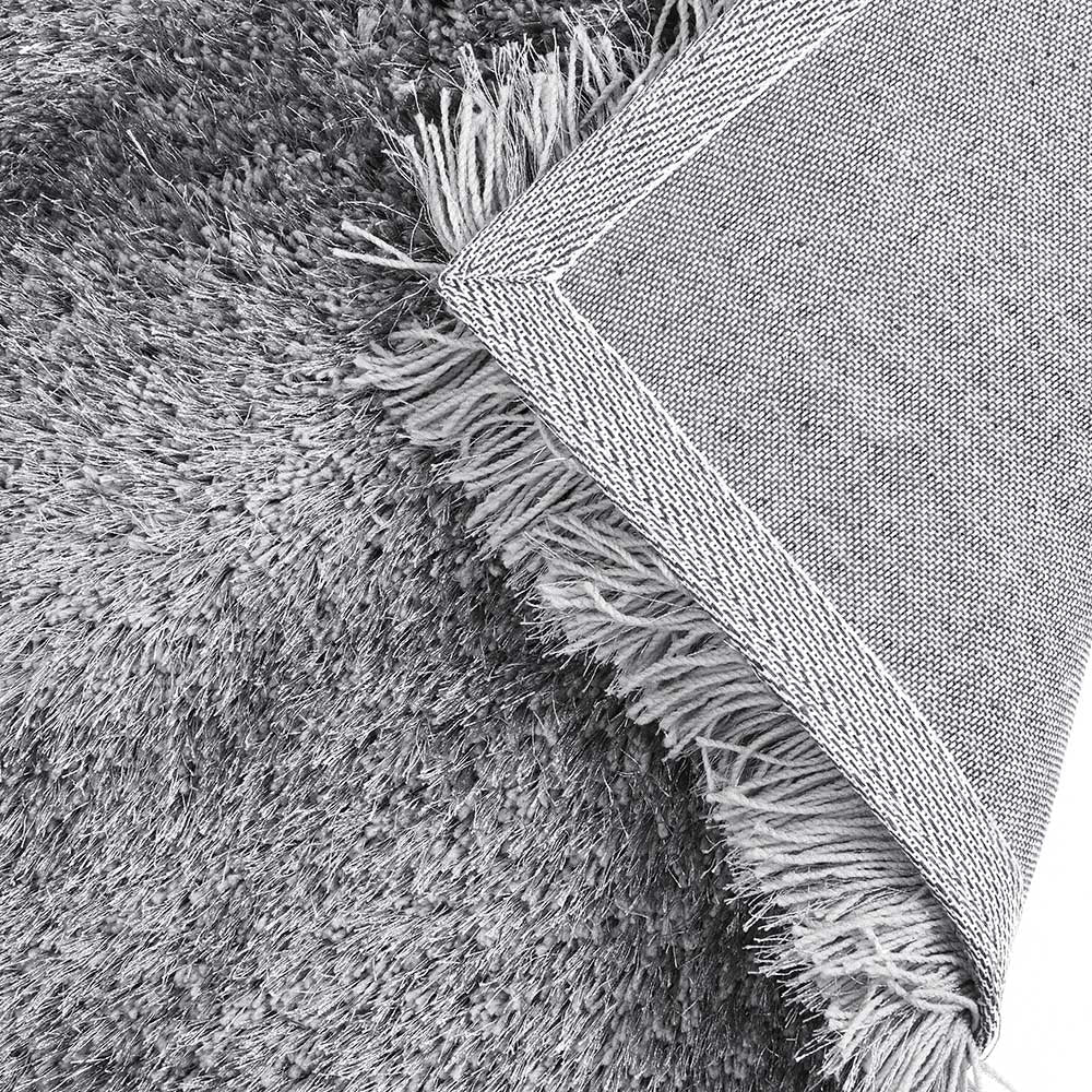 Silver Tufted Shaggy Rug 200 x 290 cm