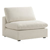 Lutyens Beige Linen Blend Modular Sofa, Armless Seat