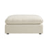 Lutyens Beige Linen Blend Modular Sofa, Stool