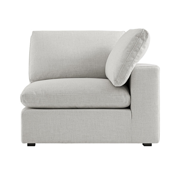 Lutyens Light Grey Linen Blend Modular Sofa, Corner Unit