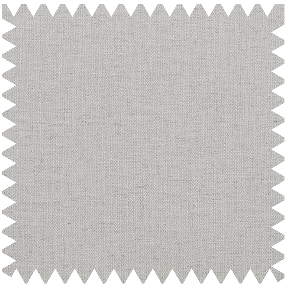 Lutyens Light Grey Linen Blend Woven Fabric Swatch