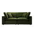 Lutyens Moss Green Velvet Modular Sofa, 2-Piece