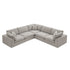 Lutyens Taupe Boucle Modular Sofa, 5-Piece Corner Set