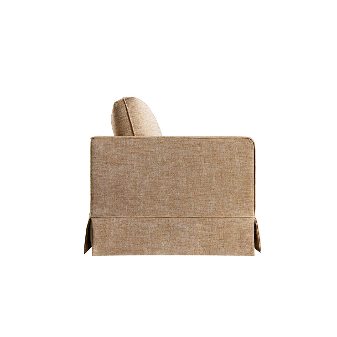 Fitz Skirted 2-Seater Sofa, Apricot Linen Blend