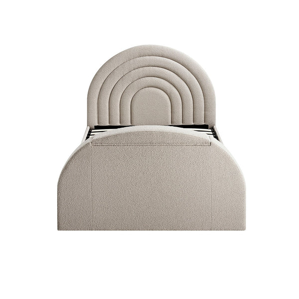 Archer Taupe Boucle Ottoman TV Bed