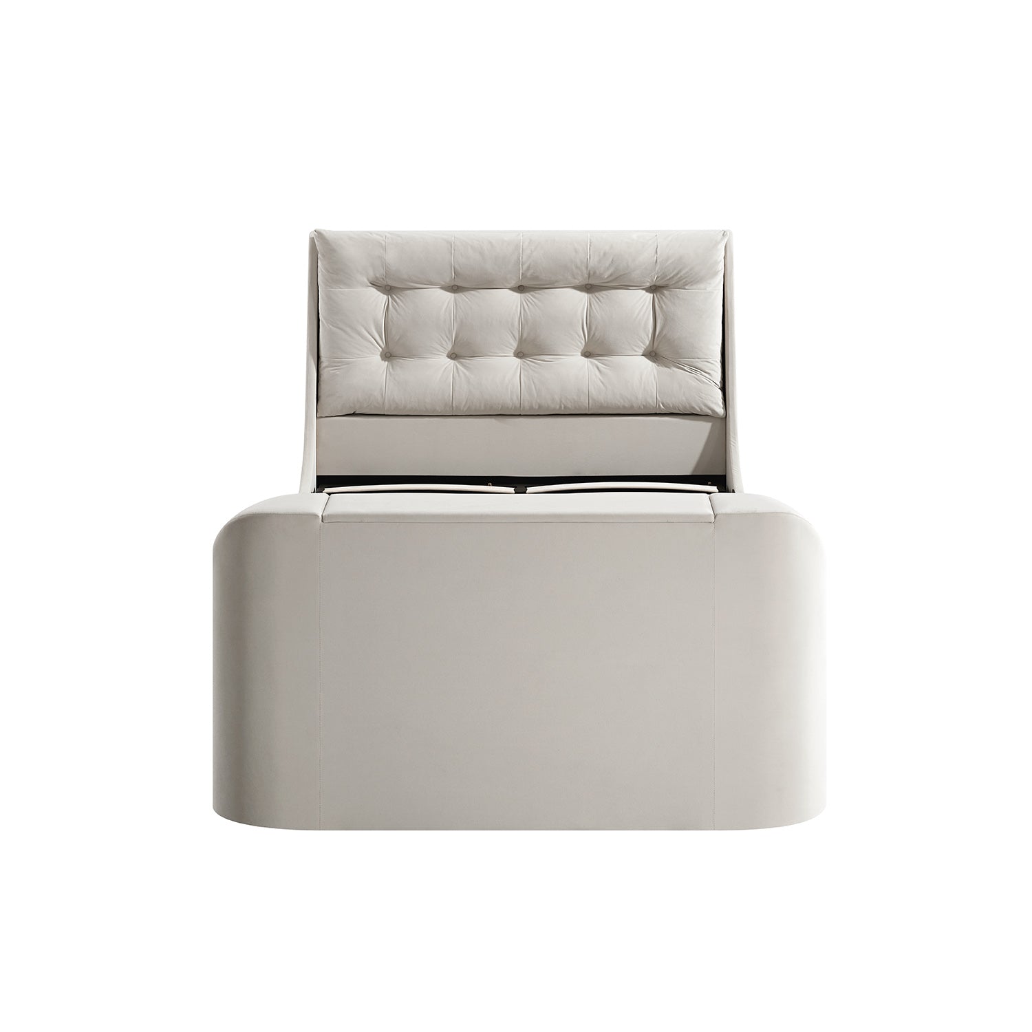 Hadley Champagne Velvet Ottoman TV Bed