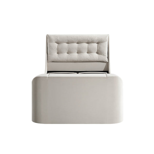 Hadley Champagne Velvet Ottoman TV Bed