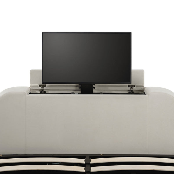 Hadley Champagne Velvet Ottoman TV Bed
