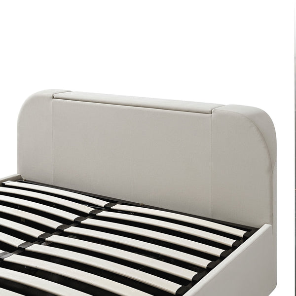 Hadley Champagne Velvet Ottoman TV Bed