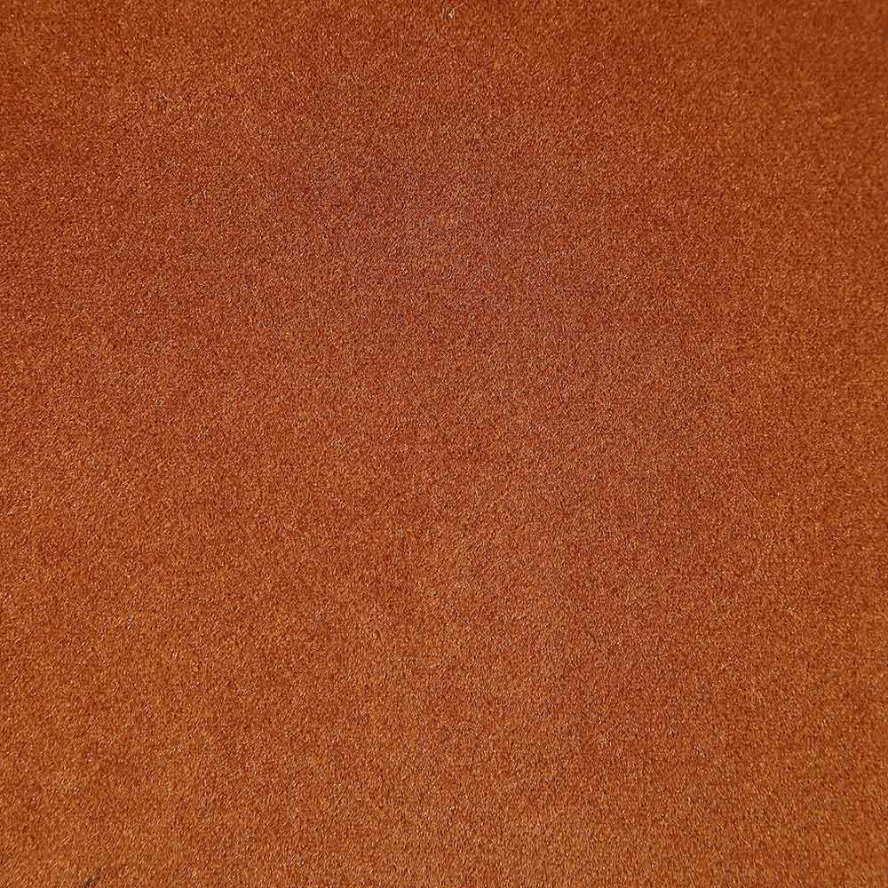 Hansel Upholstered Padded Dining Chair, Rust Velvet and Black Frame