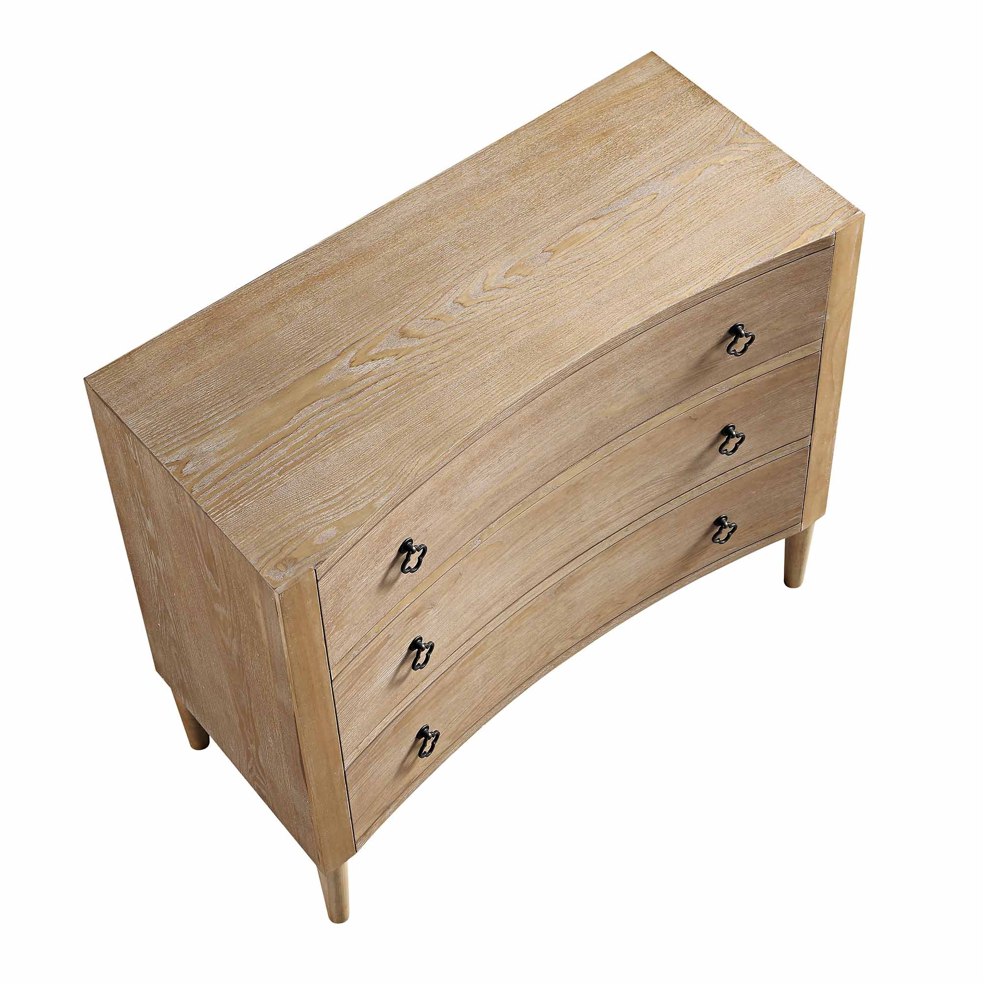 Thalia Concave Chest of Drawers, Natural