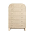 Maude Tall Chest, Natural Ash with Raffia