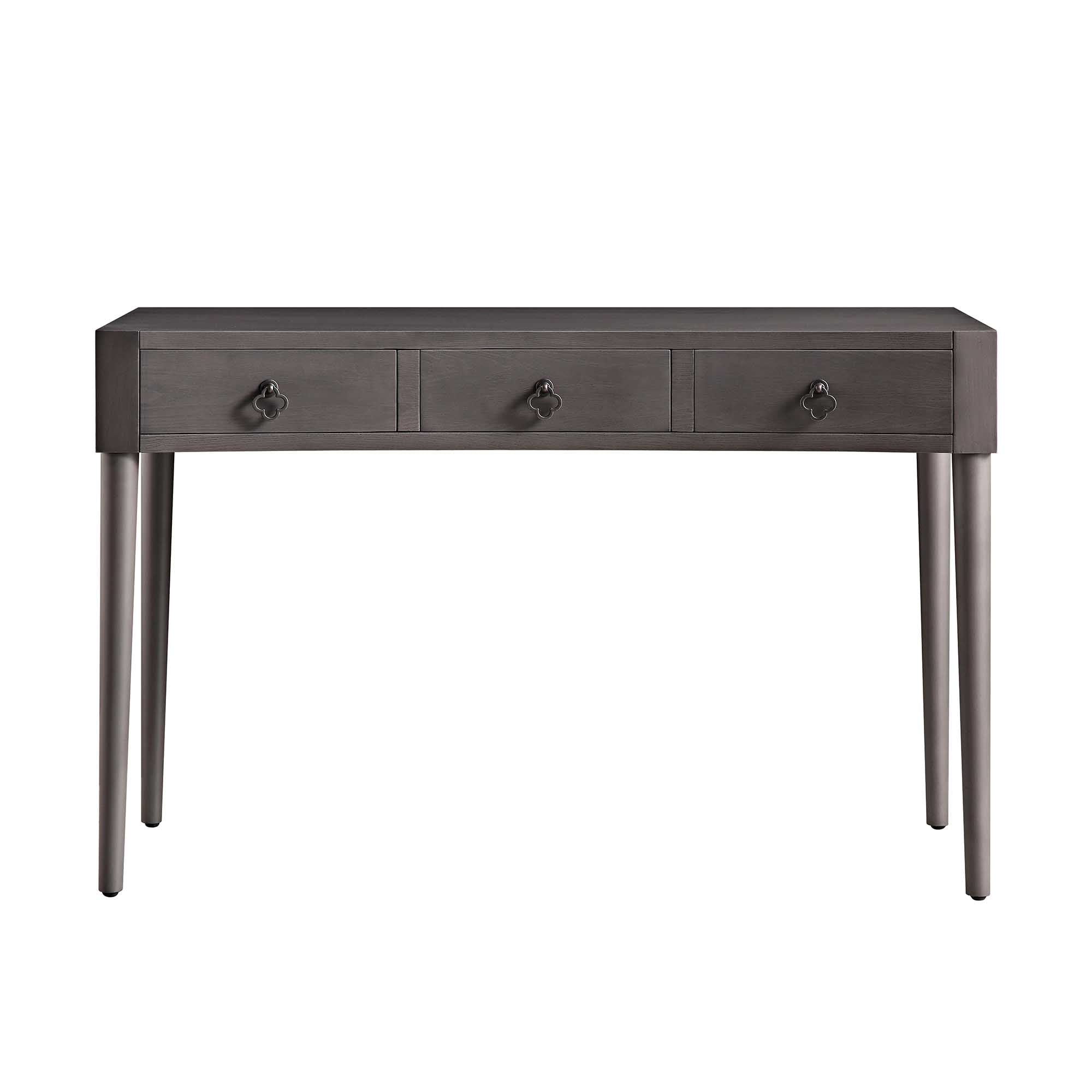 Thalia Concave Dressing Table, Silver Oak
