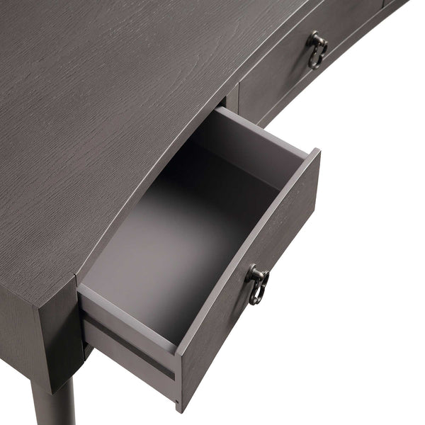 Thalia Concave Dressing Table, Silver Oak